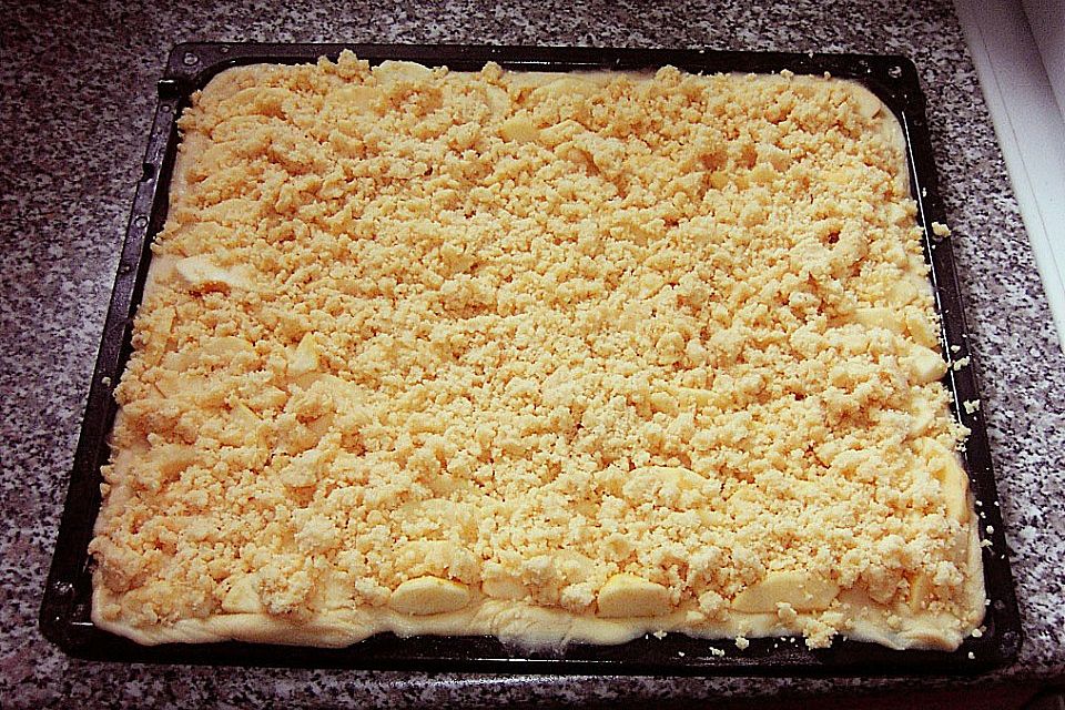 Streusel - Apfel - Blechkuchen wie bei Oma