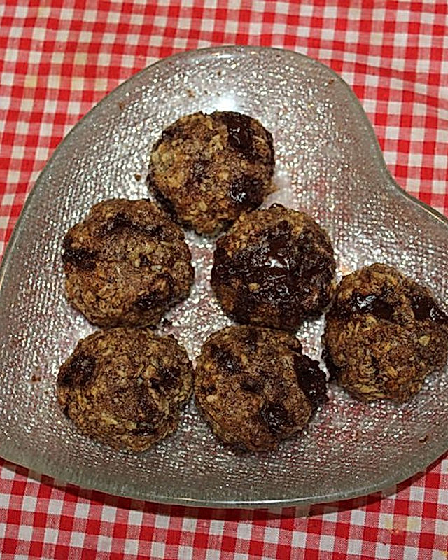 Vegane Schokosplitter-Nuss-Cookies