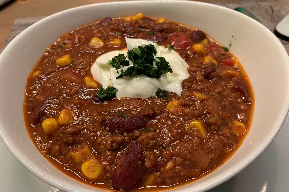 Chili con Carne, feurig scharf