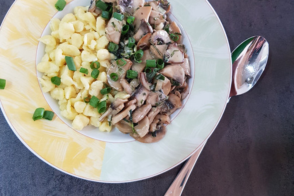 Pasta con ragù di funghi