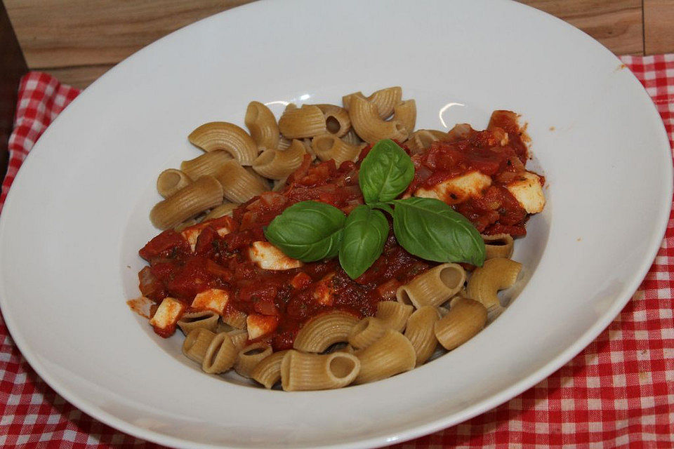 Tomatensoße mit Mozzarella