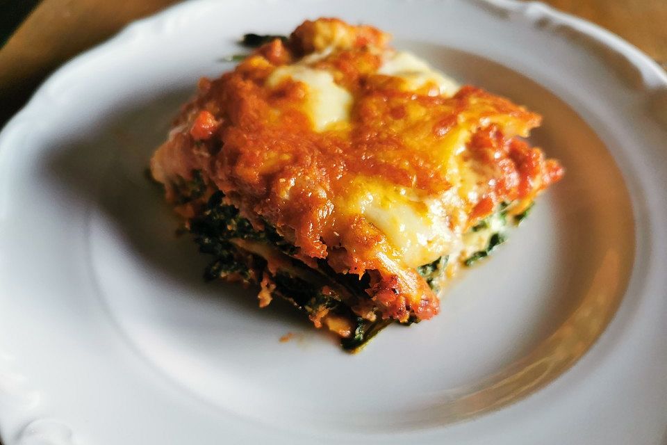 Veggie Spinat-Lasagne