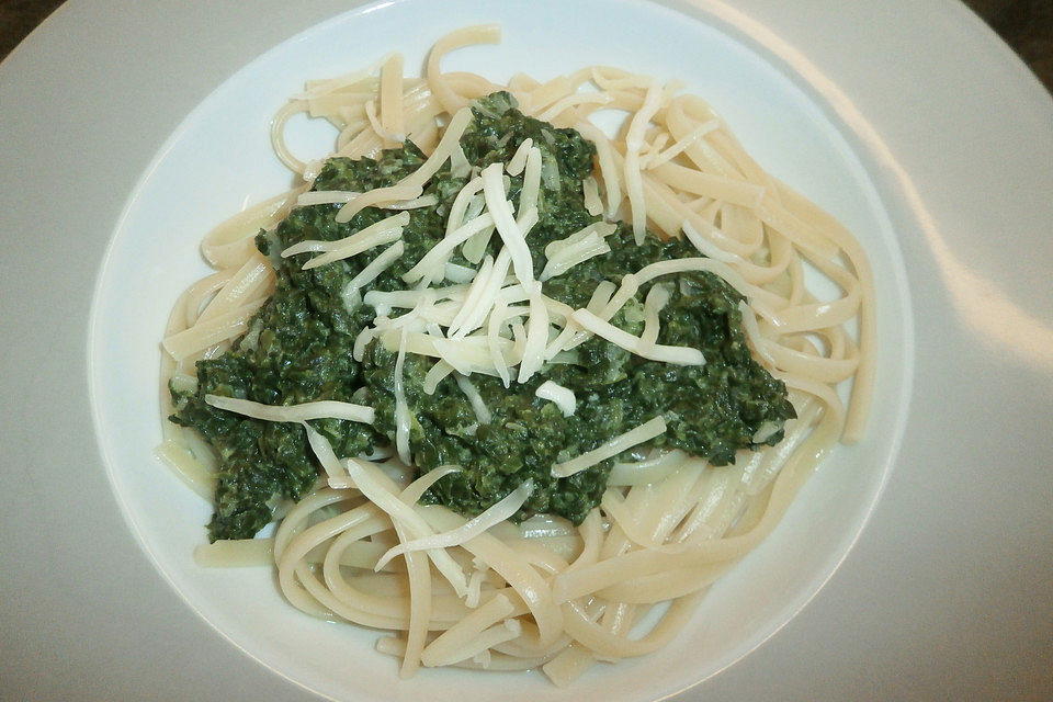 Spinat-Spaghetti alla Mama