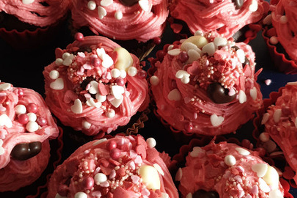 Valentinstags-Cupcakes