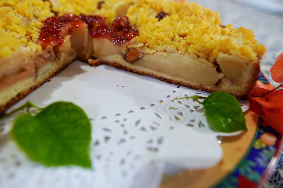 Meersburger Apfelkuchen mit Streuseln