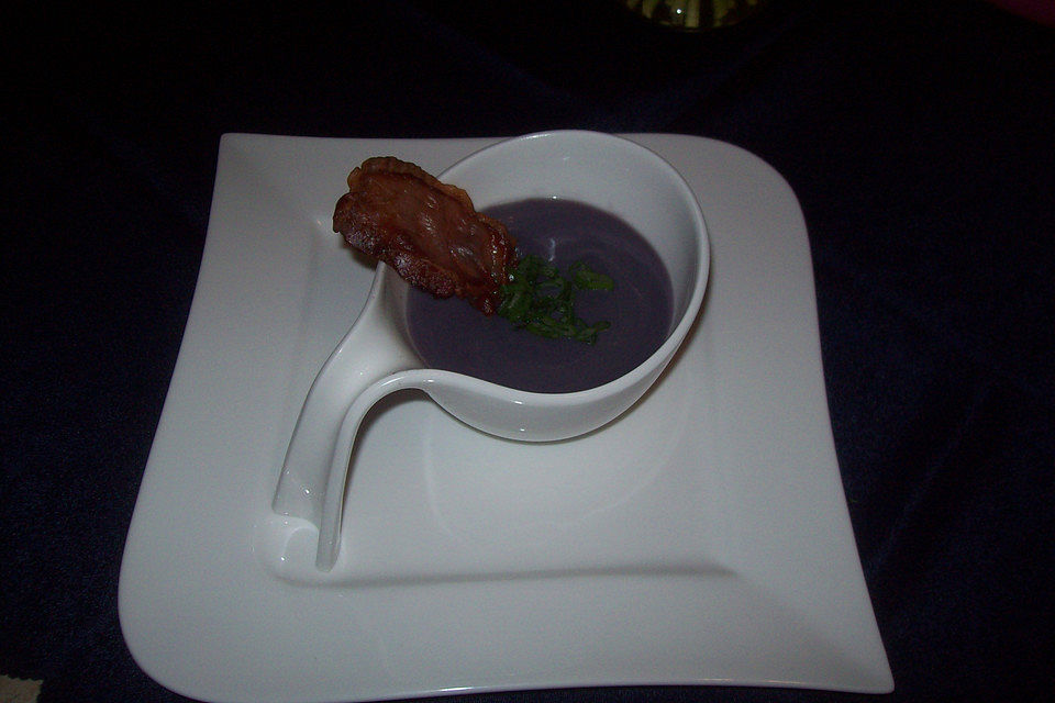 Blue Velvet - feine Kartoffelsuppe