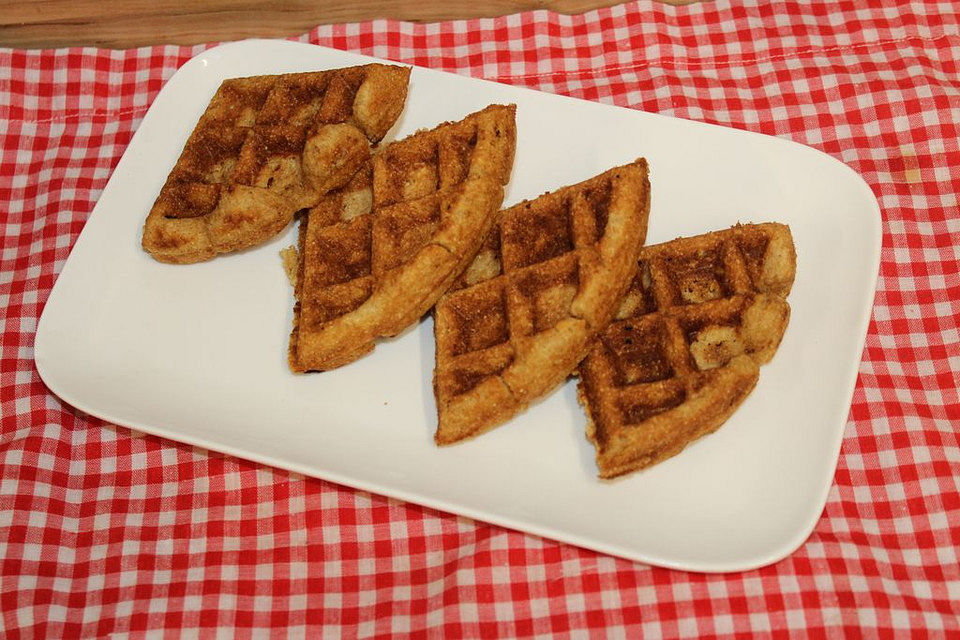 Vegane süße Bohnen-Waffeln