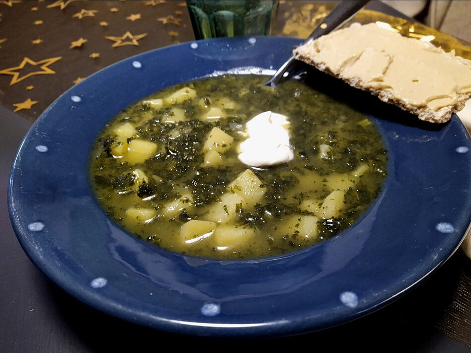 Grünkohlsuppe mit Majoran von militantchen| Chefkoch