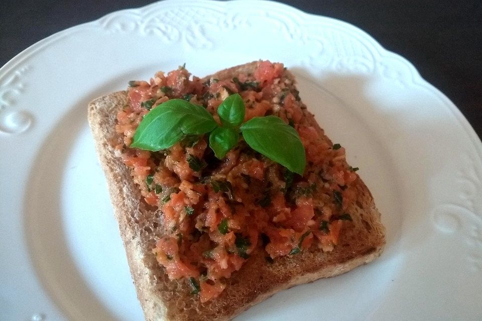 Tomaten-Knoblauch-Dip, Brot-Aufstrich