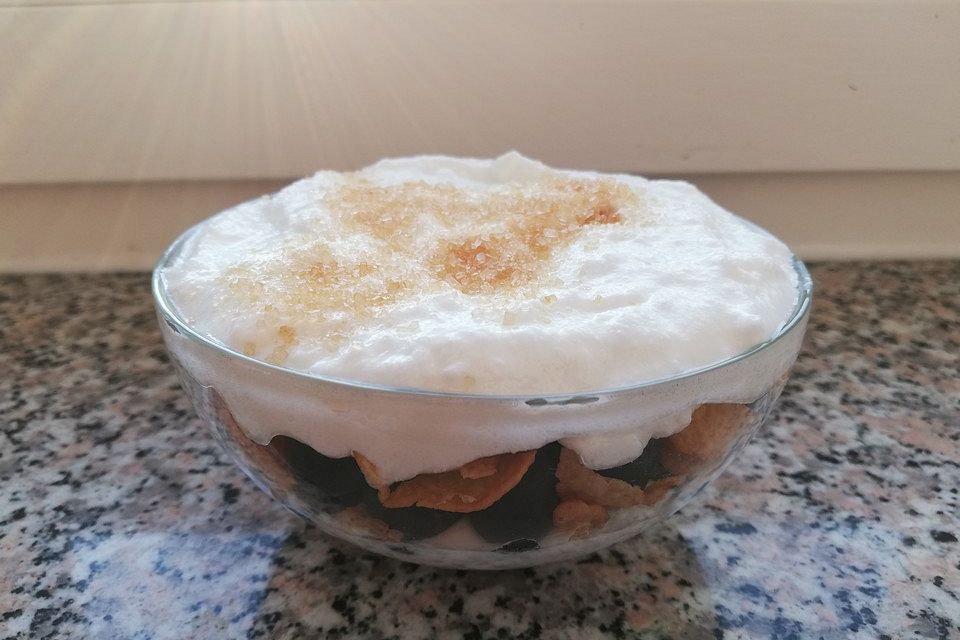 Heidelbeer-Cornflakes-Quark