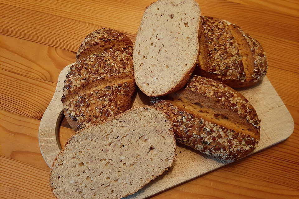 Low Carb Brötchen mit Kartoffelfasern