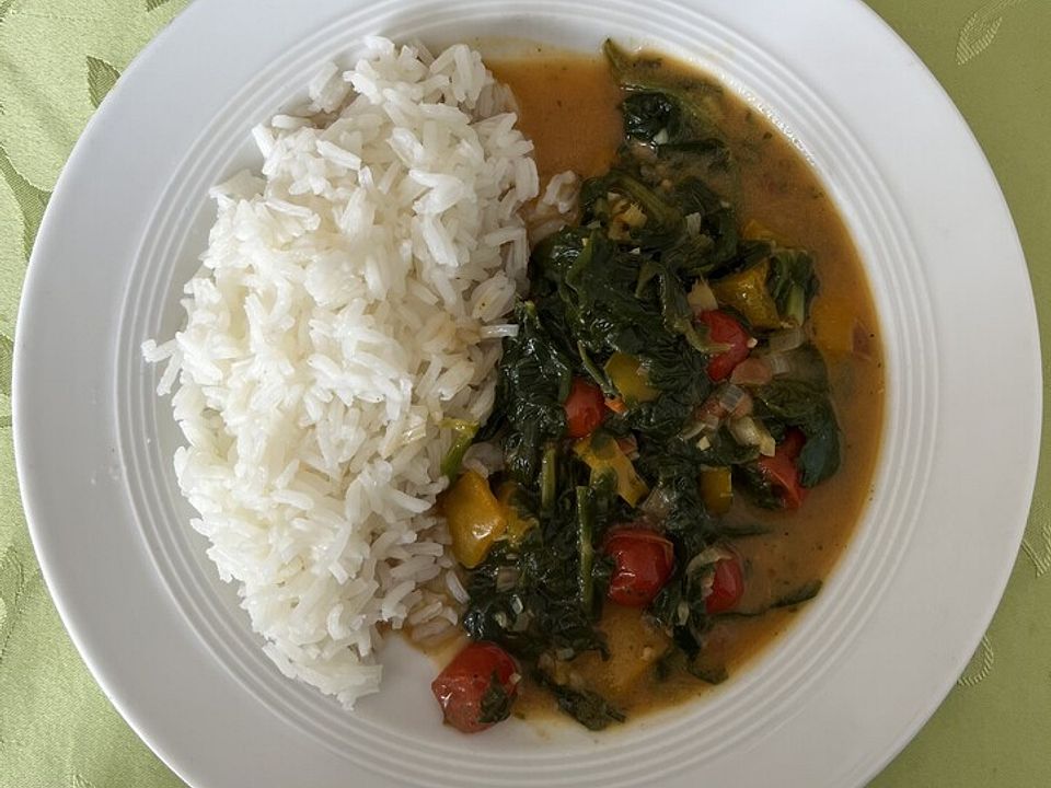 Spinat mit Erdnusscreme aus dem Kongo von WeedyGonzales| Chefkoch