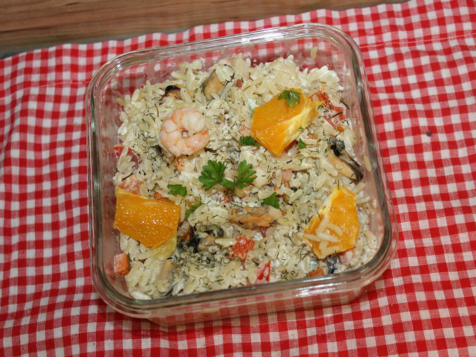 Reissalat Mit Mandarinen Schinken Und Paprika - Rezepte Suchen