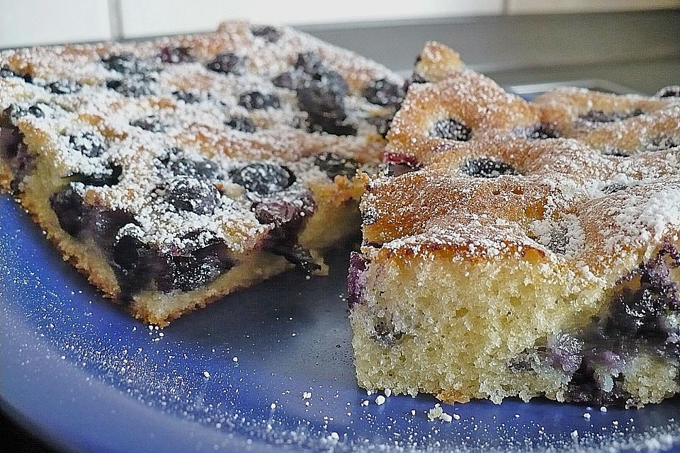 Heidelbeer - Blechkuchen