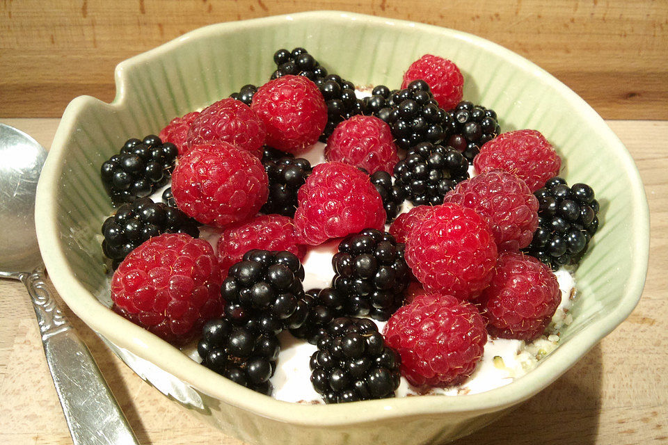 Omega-3-Quarkcreme mit Beeren