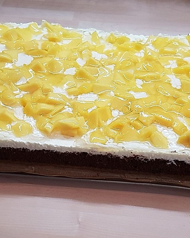 Mango-Nuss-Kuchen