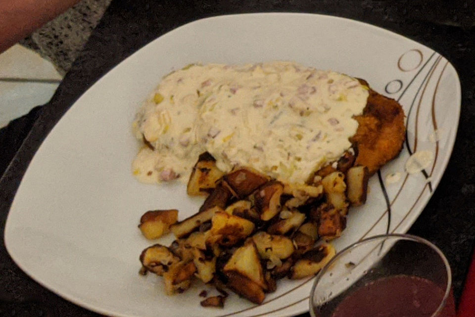 Schmandschnitzel nach hessischer Art