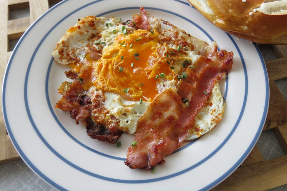 Ham and Eggs Upside Down