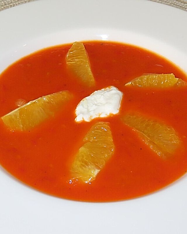Tomaten - Orangen - Suppe