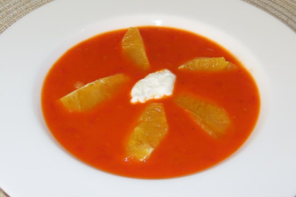 Tomaten - Orangen - Suppe