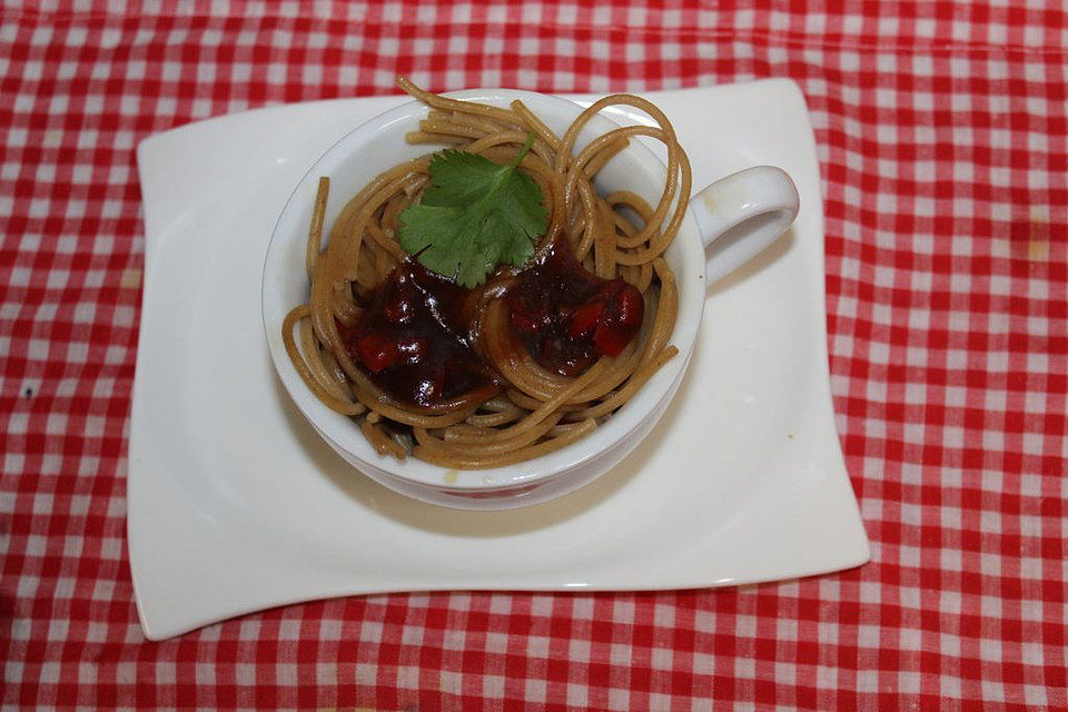 Spaghetti mit Balsamico