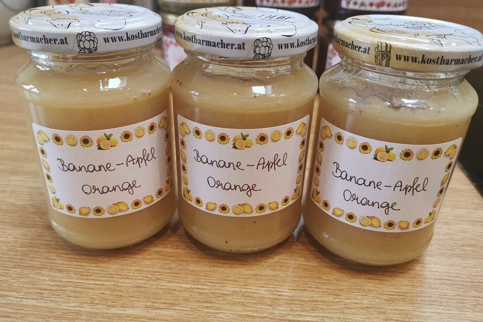 Bananen-Apfel-Orangenmarmelade