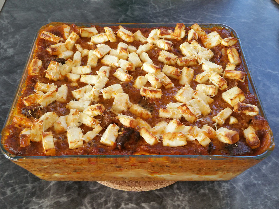 Auflauf mit Hack, Auberginen, Champignons und Kartoffelpüree von Toto88 ...