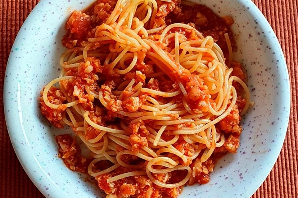 Vegane Bolognese aus Blumenkohl