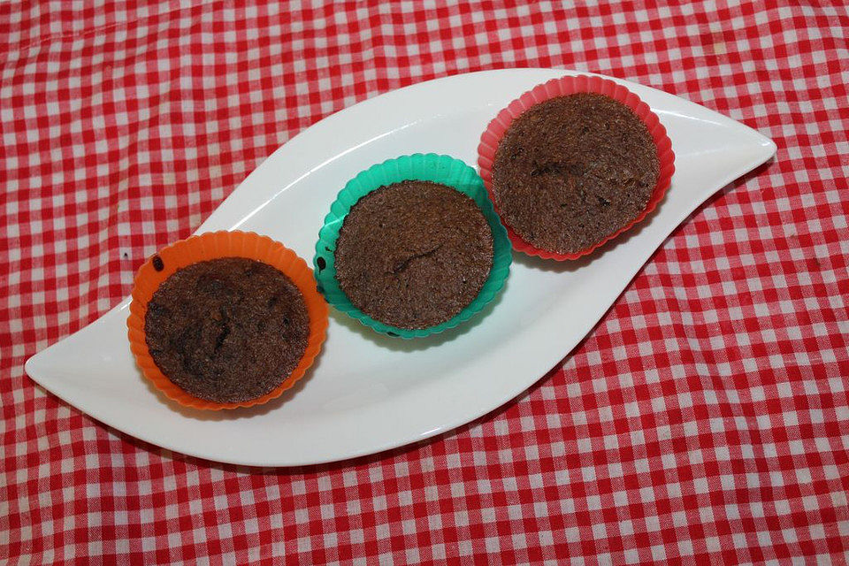 Schokoladen-Muffins ohne Zucker und Mehl