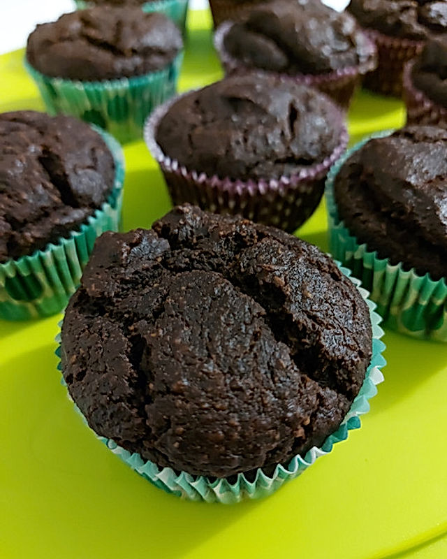 Schokoladen-Muffins ohne Zucker und Mehl