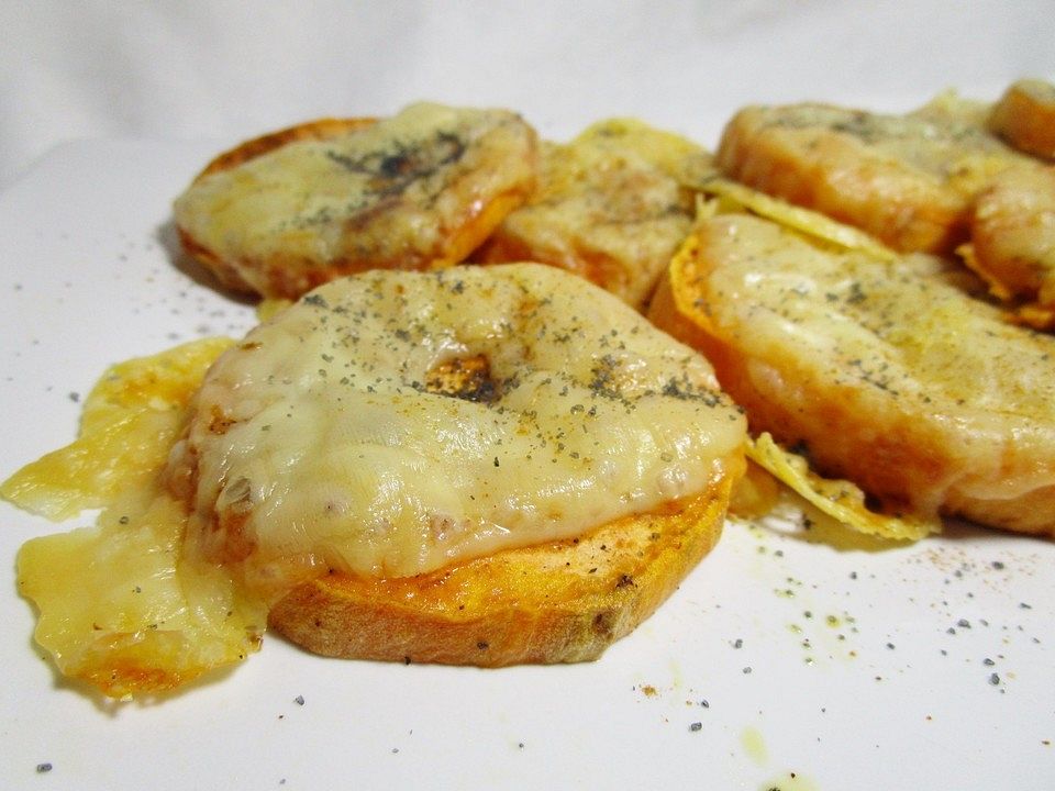 Würzige Süßkartoffeln mit Käse überbacken von patty89| Chefkoch