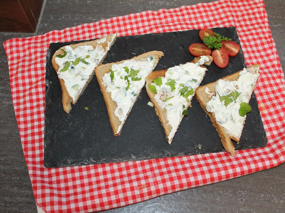 Bruschetta mit Gurke und Minze von dodith| Chefkoch