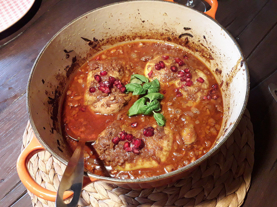 Persisches Huhn mit Granatapfel und Walnüssen von alexas-welt| Chefkoch