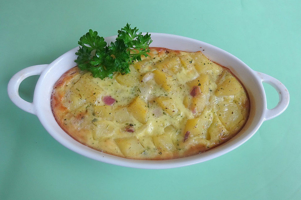 Bayerisches Erdepfebradl - Kartoffelgratin