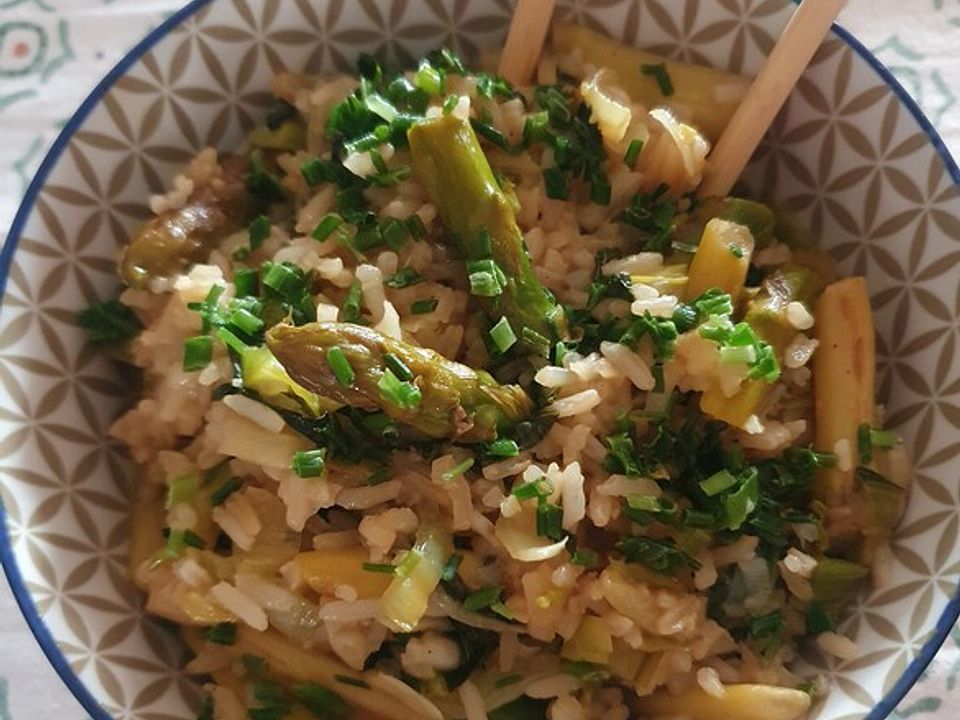 Gebratener Grüner Spargel mit Pak Choi und Basmatireis von Claudi3113 ...