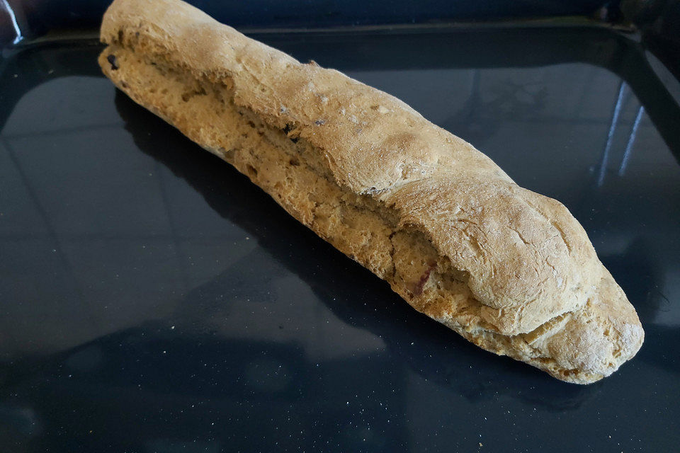 Baguette ohne Hefe mit Bier