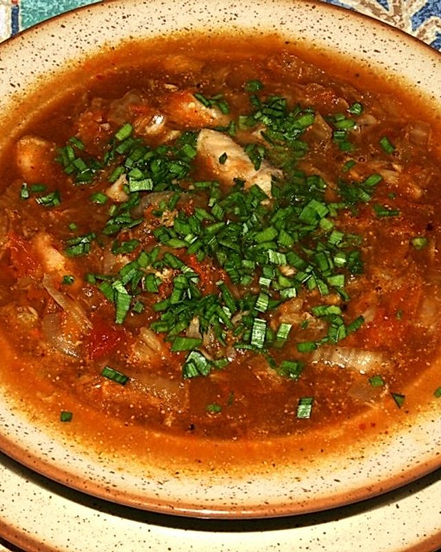 Kimchi-Suppe mit Fisch