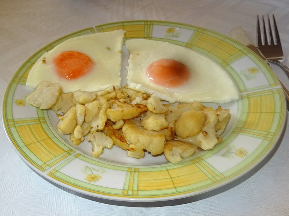 Gebratener Blumenkohl mit Spiegelei à la Didi von dieterfreundt| Chefkoch
