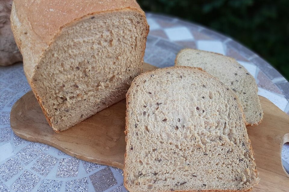 Dinkelbrot mit Malzbier und Hefe