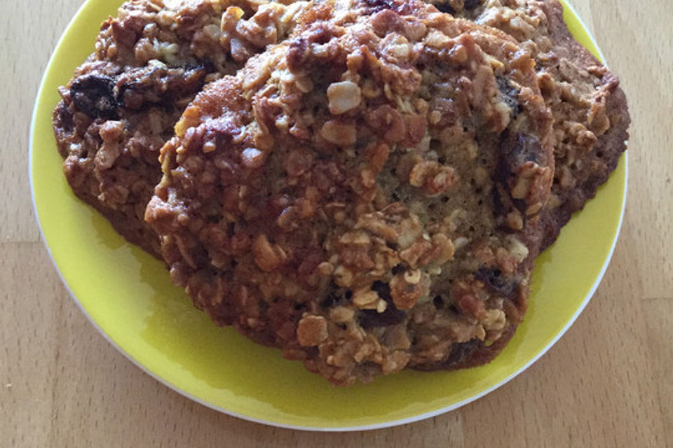 Haferflocken Cookies mit Cranberries