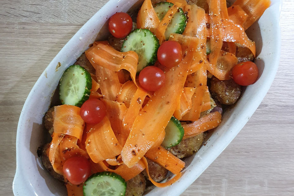 Ofenkartoffeln mit Salat