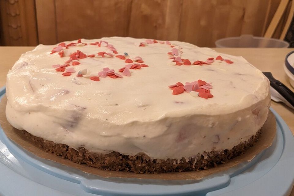 No bake-Erdbeerkuchen