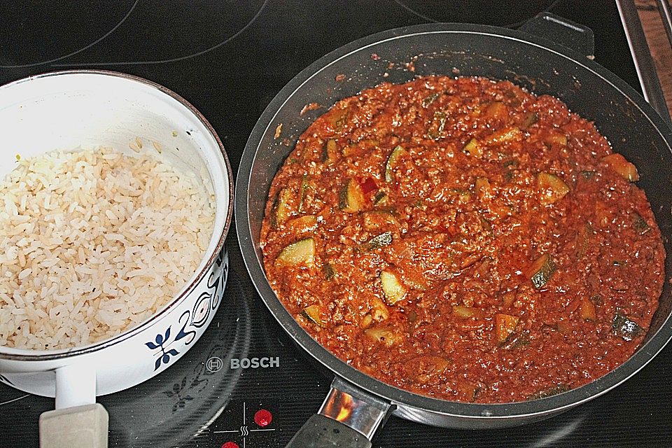 Reis - Hackfleisch mit Feta