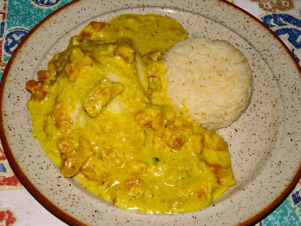 Hähnchenbrust in Curry-Aprikosen-Rahmsauce von Tatunca| Chefkoch