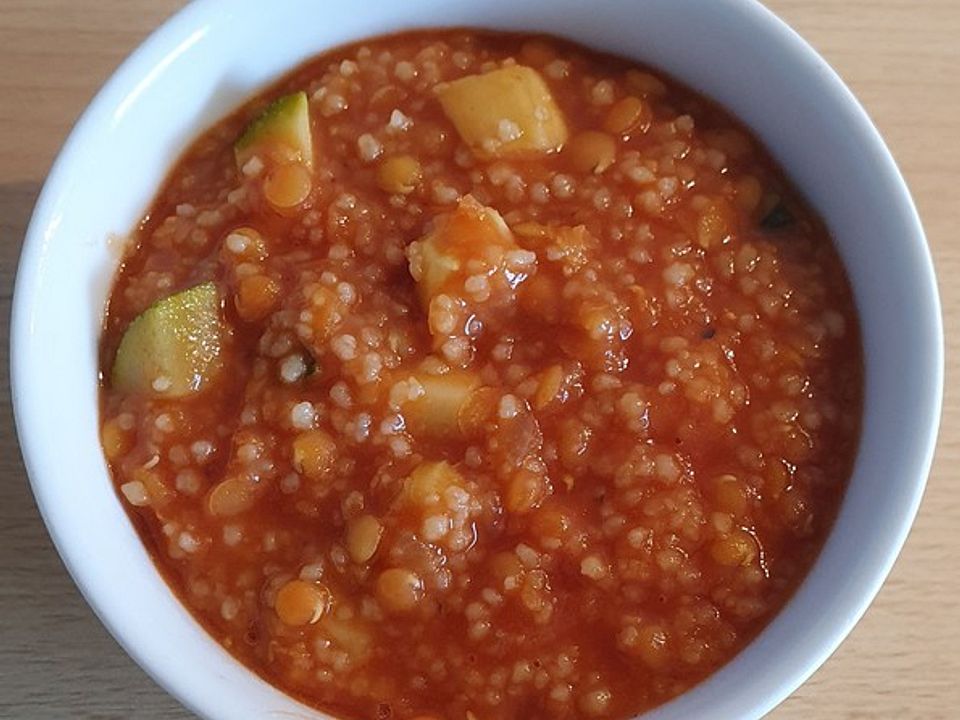 krümeltigers schnelle Linsensuppe mit Zucchini und Bulgur von ...