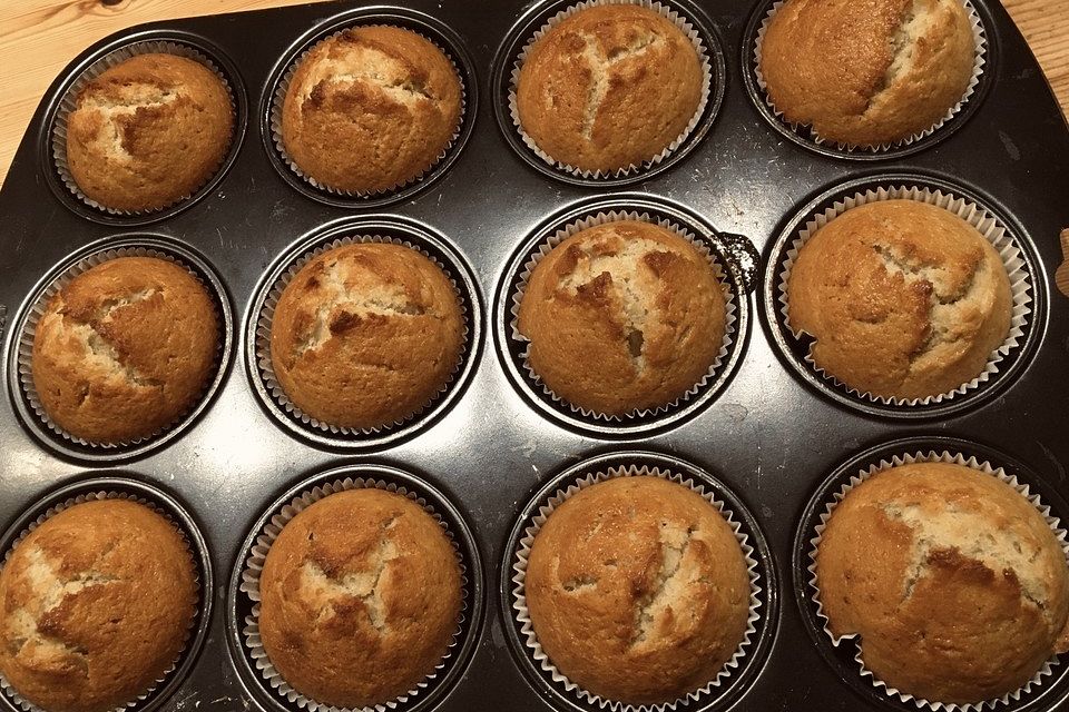 Bananenmuffins schnell und lecker