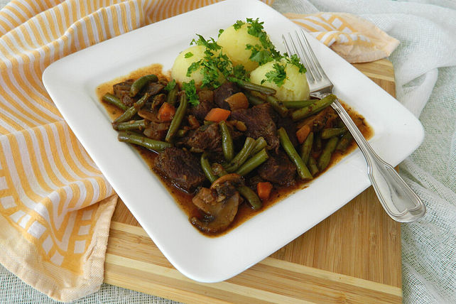 Rindfleischtopf mit Champignons und grünen Bohnen von Annabell_W98 ...