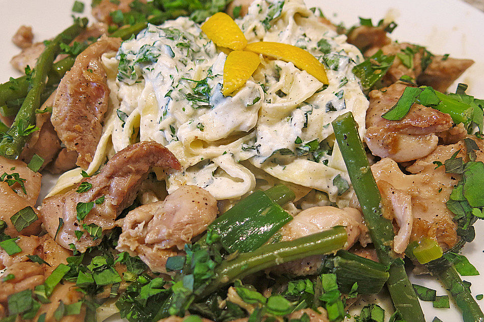 Parmesan - Zitronen - Huhn mit frischen Kräutern