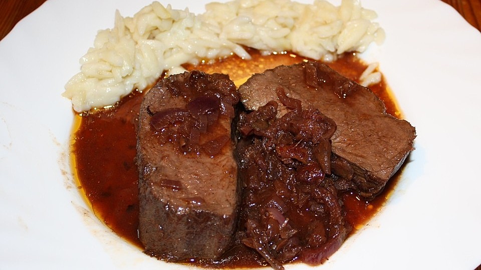 Gamskeule Mit Dattelsauce Von Klaumix Chefkoch