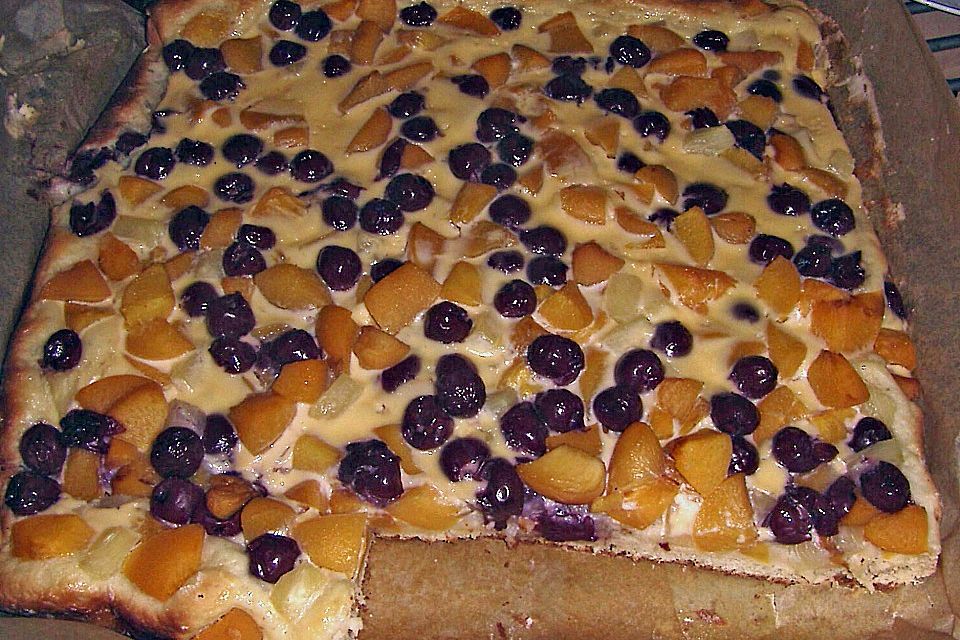 Omis fruchtiger Schmandkuchen vom Blech Omis fruchtiger Schmandkuchen vom Blech
